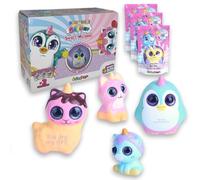 #sbabam FUNNY Box Doki Doki Squishy Sweet Message, Giochi per bambini, Squishy giocattolo con occhi glitter per ragazze, confezione da 3 pezzi, rivelando magici messaggi con luce