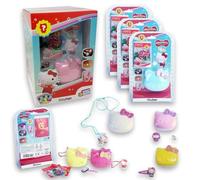 Sbabam FUNNY BOX Hello Kitty Bath Bomb, Bombe da Bagno Bambini con Sorpresa, 3 Pezzi, Puoi Trovare Anello, Collana o Molletta per Capelli - Hello Kitty Gadget per Regalo Bambina 8 Anni, Giochi Bambina