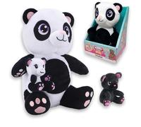 #sbabam FUNNY BOX Mammy Surprise Bear Maxi Size 28cm, Orso Peluche Morbido e Profumato con Mini Cuccioli, Pupazzi Morbidi di Animali, Giochi per Bambini da Edicola, Orsetto di Peluche Bambina Bambino