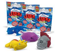 #sbabam, Legend of Animals, Exotic Animals Giochi per Bambini Bustine Edicola, Gioco Animali per Bambini, Pack 3 Pezzi, Animali come Manta, Squalo, Geco ecc, Regalo Bambino Giocattolo Animali Esotici