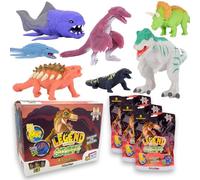 #sbabam Legend of Animals Jurassic Dinasty, Set di Dinosauri Preistorici, Funny Box con 3 personaggi diversi, Carte Collezionabili Incluse, Età 3+