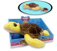 Sbabam Mammy Surprise Turtle Big Size Brown, Tartaruga Peluche 30cm con Mini Cuccioli Morbidi, Pupazzi Peluches Animali Giocattolo per Bambini, Giochi per Bambini da Edicola, Tartaruga Pupazzo +3 Anni