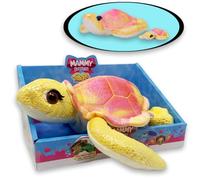 Sbabam Mammy Surprise Turtle Big Size Pink, Tartaruga Peluche 30cm con Mini Cuccioli Morbidi, Pupazzi Peluches Animali Giocattolo per Bambini, Giochi per Bambini da Edicola, Tartaruga Pupazzo +3 Anni