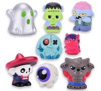 #sbabam Pluffers Squishy Monster Serie 2, Funny Box con 3 personaggi diversi con Laccetto e Card Esclusiva, Giocattolo Morbido Slow Rising per Bambini 3+