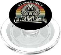 Sbadigliare Levriero Afgano I Hear You I'm Just Not Listening Retro PopSockets PopGrip per MagSafe