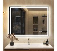 S'bagno 60x80cm Specchio-Bagno-con-Luce-Led,Anti-Fog,Memoria