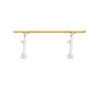 Sbarra da balletto regolabile da parete, in legno massiccio resistente, per esercizi di stretching e danza