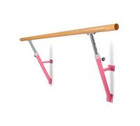 Sbarra da balletto Sbarra da danza regolabile in legno massello con montaggio a parete, multicolore, 1-1,5 m(Pink,1m)