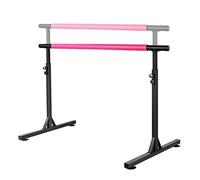 Sbarra da Danza Classica Portatile in Acciaio con Altezza Regolabile da 81 a 116 cm 4 potenti Ventose in Grado di sostenere 200 kg,Rosa - 1,5 m/5 Piedi