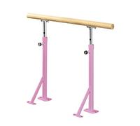 Sbarra da Danza Regolabile, Adatta per Danza, Yoga e Fitness: Sbarra Rosa da Pavimento da 1,5 Metri, Regolabile in Altezza, Ideale per allenamenti a casa e per la Preparazione alla Danza cla