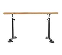 Sbarra da Danza Regolabile in Legno massello, Sbarra da Danza Portatile e Indipendente con Ventose, per Stretching, Palestra, Studio per Bambini e Adulti