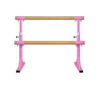 Sbarra da danza Sbarra da balletto regolabile indipendente a doppio palo multicolore 1m-1,5m for adulti(Pink,1.5m)