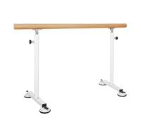 Sbarra Danza Classica Sbarra da Balletto Mobile for Uso Domestico, Manico in Legno Massello d'Acciaio con Quattro Ventose, capacità di Carico 500kg (Color : Pink, Size : 1M/3.3FT)