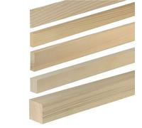 Sbarra IN Legno Abete Rosso Pino Natura Listello Piano BAR Asta Trattata 1000 MM