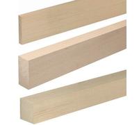 Sbarra IN Legno Faggio Natura Listello Piano BAR Asta Trattata 950 MM Privo Nodi