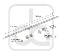 SBARRA INOX 316L ANTINTRUSIONE ANTISCASSO ESTENSIBILE PER PERSIANE E SCURONI