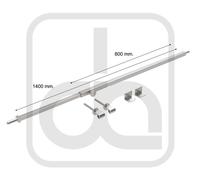 SBARRA INOX 316L ANTINTRUSIONE ANTISCASSO ESTENSIBILE PER PORTONE INGRESSO