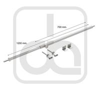 SBARRA INOX 316L ANTINTRUSIONE ANTISCASSO ESTENSIBILE PER PORTONE INGRESSO