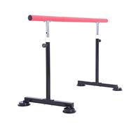 Sbarra per Balletto in Legno massello Regolabile in Altezza per Bambini e Adulti Doppia Barra per Stretching Asta per Balletto Fissa,Rosa-1 m