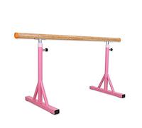Sbarra per Danza Classica Altezza Regolabile palo da Danza in Legno massello Portatile e Indipendente per Esercizi per Bambini e Adulti,Rosa-1 m