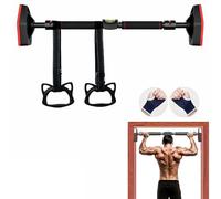 Sbarra Trazioni A Muro,Barra Trazioni,Sbarra Trazioni, Regolabile da 70-100 cm,Tenuta sicura,carico massimo 800 kg,Con dispositivo di livellamento e corda per l'allenamento della forza