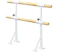 Sbarre da Danza in Legno Regolabili e autoportanti, Design a Doppia Sbarra, Adatte per Esercizi di Danza Classica, Yoga, Ginnastica e Fitness a casa.