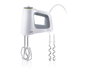 SBATTITORE BRAUN HM 5000700 W9, Potenza massima 700 W, Recipiente da 0.6 l, Livelli di potenza 9 velocità, Grigio, Bianco