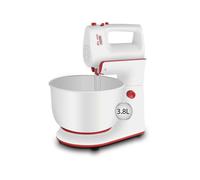 Sbattitore elettrico con ciotola 3.8 lt 500 w mixer impastatore per pizza dolci