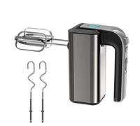 Sbattitore elettrico da cucina con 5 velocità, impastatrici multiuso ed ergonomico, potente sbattitore a mano con 2 fruste 2 ganci, con funzione Turbo Boost pulsante di espulsione (800W)