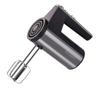 Sbattitore Elettrico Doppie Fruste 5 Velocità 300W Kooper Antonino Nero e Acciaio