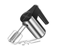 Sbattitore Elettrico Frusta Impastatore Frullatore Acciaio Inox 5 Velocità 450W