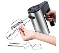 Sbattitore Elettrico Manuale | Con Ganci Impasto Acciaio Antiscivolo | Miscelatore a Mano da Cucina | Per Hobbisti Genitori Impegnati Pasticceri Matrimoni Inaugurazioni Casa