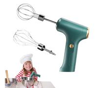 Sbattitore Elettrico, Mixer Portatile Senza Fili Ricaricabile Con 2 Testine, per Le Uova Multifunzionale in Acciaio Inossidabile, Miscelatore Da Cucina per Crema All'