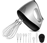 Sbattitore Elettrico NWOUIIAY 500W 5 Velocità con 9 Accessori e Funzione Turbo