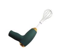 Sbattitore elettrico portatile per crema, mini frusta ad alta potenza con design compatto, leggero sbattitore per uova per cuocere e mescolare, nero/verde scuro (verde scuro)