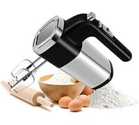 Sbattitore Elettrico Professionale da 500 W, Potente Frusta A 7 velocità, Include Fruste E Ganci per Impastare per La Cottura in Cucina, Torte, Crema All'uovo, Nero,Nero,outstanding78