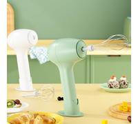 Sbattitore elettrico senza fili con frusta automatica e frusta per panna per mini mixer manuale, design ergonomico verticale, stoccaggio compatto, ABS per alimenti e parti in acciaio inossidabile