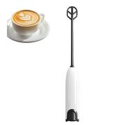 Sbattitore manuale elettrico | Frullatore portatile da 300 ml a batteria, frusta compatta, frullatore in acciaio inossidabile resistente | Frusta manuale leggera per mescolare uova, latte, caffè