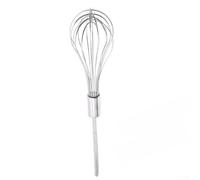 Sbattitore manuale in acciaio inossidabile 304, manico lungo 34,5 cm, frusta extra lunga da 34,5 cm per ciotole profonde, gancio per impasto resistente a 16 fili, in acciaio 304, per cottura a 16 fili