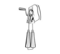 Sbattitore manuale per uova - 25 x 14 x 6 cm Strato compatto, resistente acciaio inossidabile e miscelatore ABS, manovella ergonomica con lame senza bastone | Utensili da cucina facili da pulire per