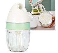 Sbattitore per Uova con Supporto Piccolo da 900 ml, frullino per Le Uova Elettrico, Mini frullatore per Schiuma Perfetto per Panna, caffè, Matcha, Cioccolata Calda