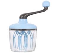 Sbattiuova Manuale Rotativo Blu in Plastica per Uova e Crema | Miscelazione Manuale, Schiuma Rapida, Superficie Liscia e Bordi Arrotondati, per Impasti e Caffè Colore Casuale