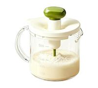 Sbattiuova Manuale,Sbattitore Manuale Trasparente Antiscivolo - Frullatore a Pressione - per Montare Panna Latte Polvere Marinate Uso Domestico Dormitorio Appartamento