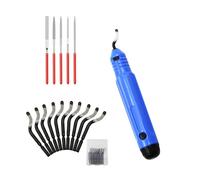 Sbavatore, sbavatore a 360°, sbavatore manuale universale con 10 lame di ricambio e 5 lime diamantate, per fresa alluminio rame plastica, stampa 3D
