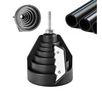 Sbavatrice per tubi e tagliatubi in plastica, per tubi in PE, tubi in PVC e tubi in PP (20 - 63 mm) - Attrezzo per sbavare tubi in plastica