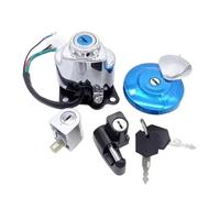 SBBLINWU Interruttore a Chiave Compatibile con Yamaha per XV125 Virago 1990-2010 per XV250 Virago 1988-2010 Interruttore di Accensione Moto Casco Sterzo Blocco Tappo Serbatoio Serratura