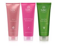 SBC Burro corpo fragranze Hydra-Collagen, Aloe e Rose (3x250 ml)