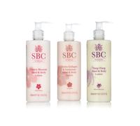 SBC Idratanti mani e corpo in diverse fragranze (3 x 300ml)
