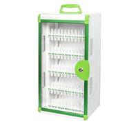 SBCWH Armadietto per Cellulari con 24/36/48/60 Scomparti, in Lega di Alluminio, con Chiave e Maniglia, Ideale per Scuole, Aule, Uffici, Sale Riunioni e Sale D'esame(Green,28x21x57cm)