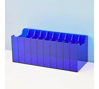 SBCWH Scatola Porta Cellulari, Supporto Trasparente per Telefoni da Aula, Organizer da Scrivania in Acrilico Spesso, Ideale per Ufficio, Scuola e Aula(Blue,23x10x10cm/9x4x4in)